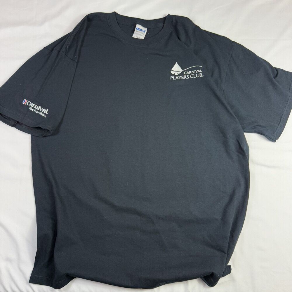 Carnival Cruise Line Club Men XL Embroidered Casino T Shirt